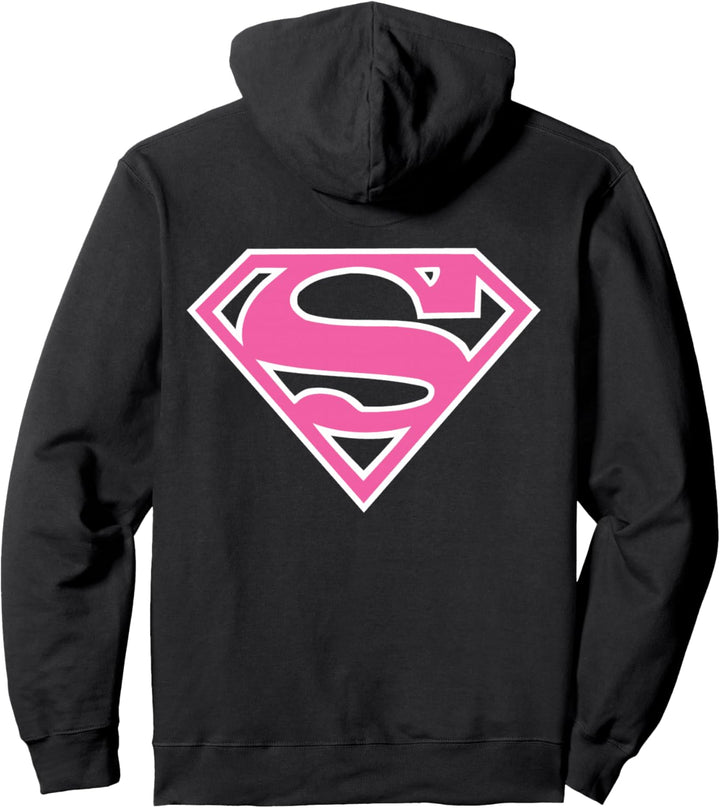 UCL DC Supergirl Logo Classic 01 Rosa Pullover Hoodie