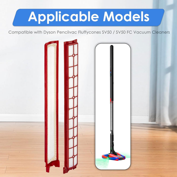 (4 Stück) Pencilvac Fluffycones SV50 FC Ersatz-HEPA-Filter, kompatibel mit Dyson Pencilvac Fluffycon