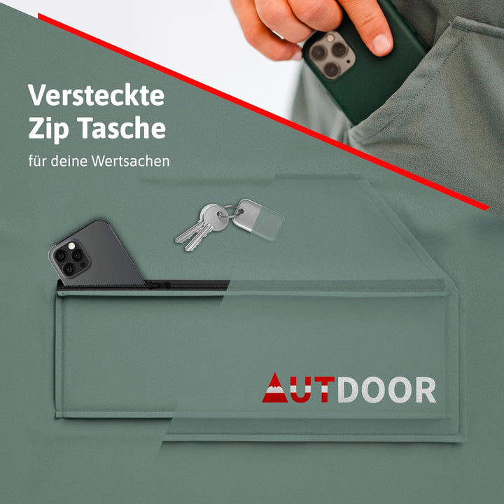 AUTDOOR® Mikrofaser Badeponcho Damen & Herren - nachhaltig aus 100% recycelten PET-Flaschen - Handtu