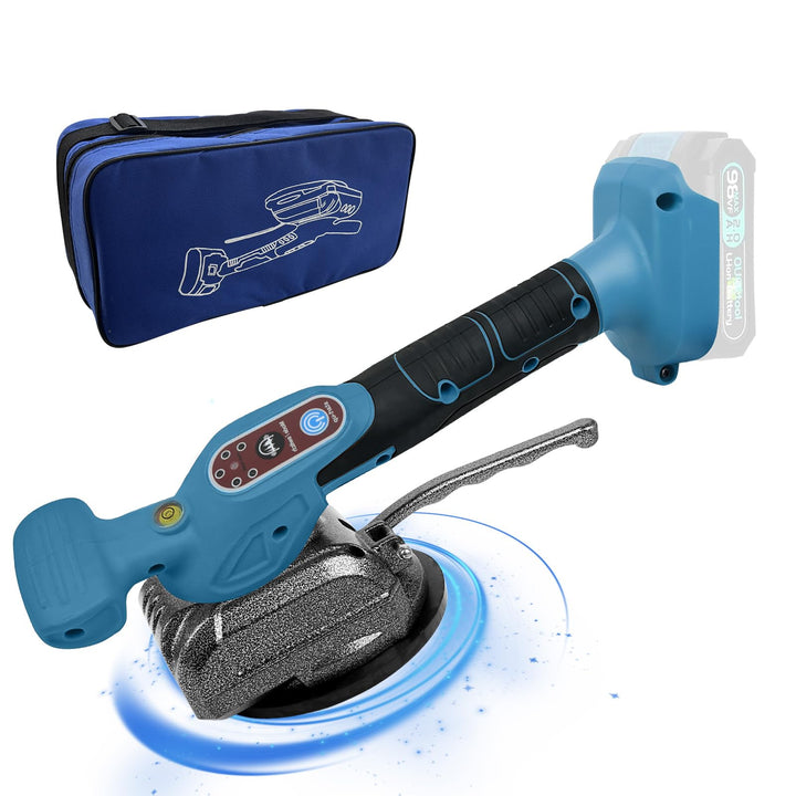 Fliesenvibrationsmaschine für Makita 18v, Fliesenleger-Vibrationsgerät mit 4,7" Saugnapf, 5 Gänge, e
