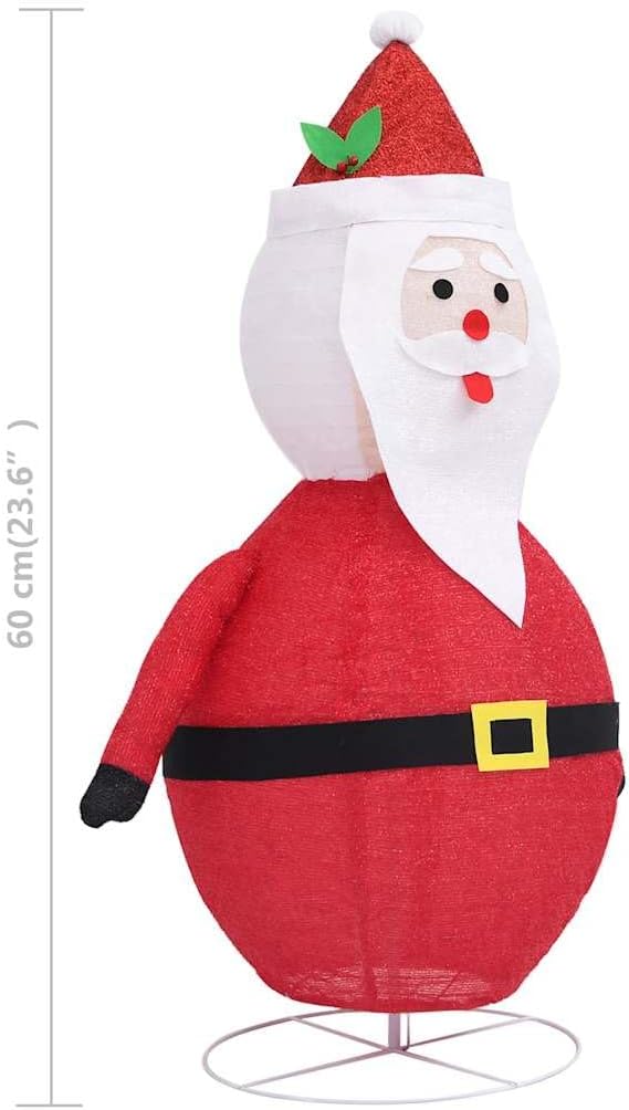 vidaXL Weihnachtsmann Figur LED Luxus Beleuchtet Nikolaus Santa Claus Weihnachtsdeko Weihnachten Dek