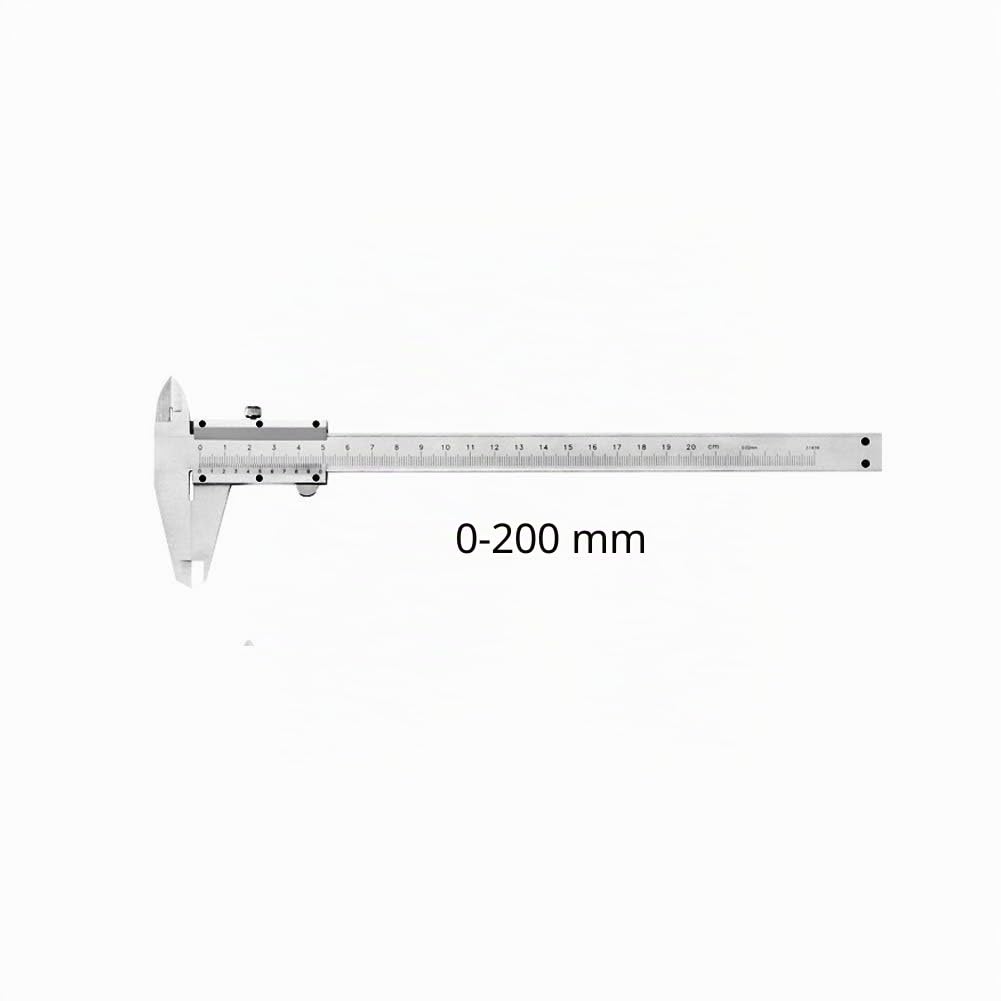 0-200 mm Messschieber,Kohlenstoffreicher Stahl Präzisions Messschieber mit hoher Messgenauigkeit zum