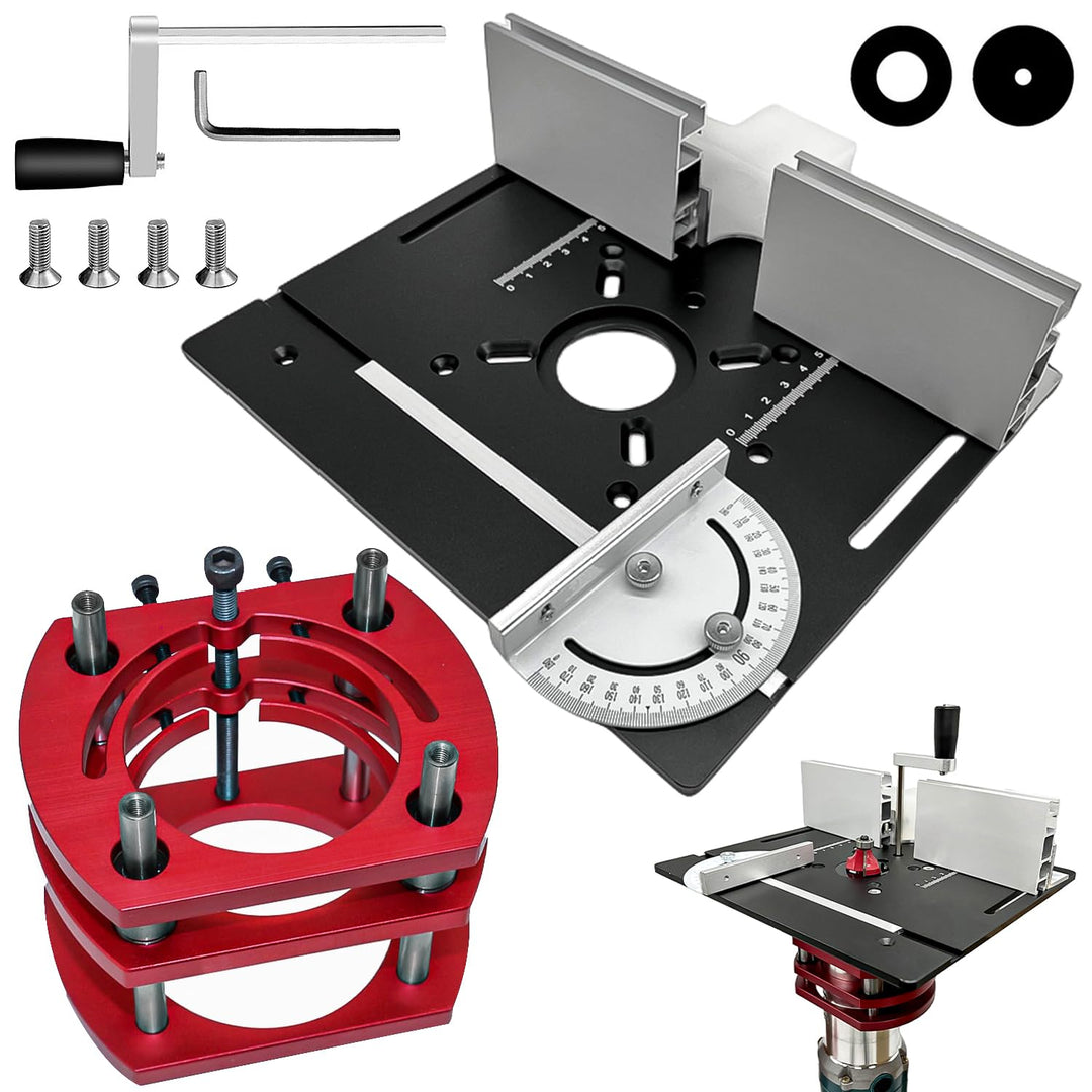 Frästisch für Oberfräse Einlegeplatte Set, OberfräSentisch und Tischfräsmaschine, Router Table, Plan