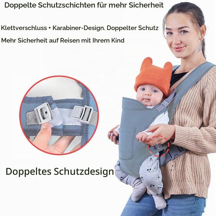 Babytrage Neugeborene Ab Geburt,Tragetuch Baby Neugeboren,Babytrage Ab Geburt,4-in-1 Babytrage mit 4