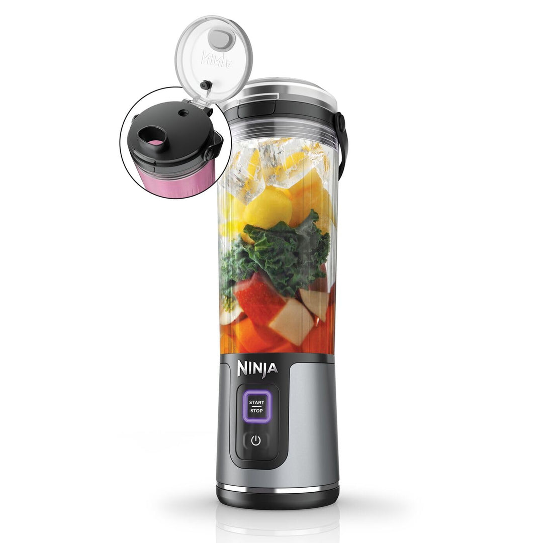 Ninja Blast Kabelloser Mixer, tragbar, USB-C wiederaufladbar, 530 ml, mit auslaufsicherem Trinkdecke