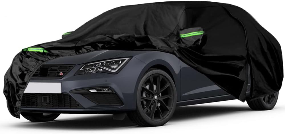 Autoabdeckung Wasserdicht Kompatibel mit 2005-2024 Seat Leon MK2 MK3 MK4(KL1/KL8), Atmungsaktiv Voll