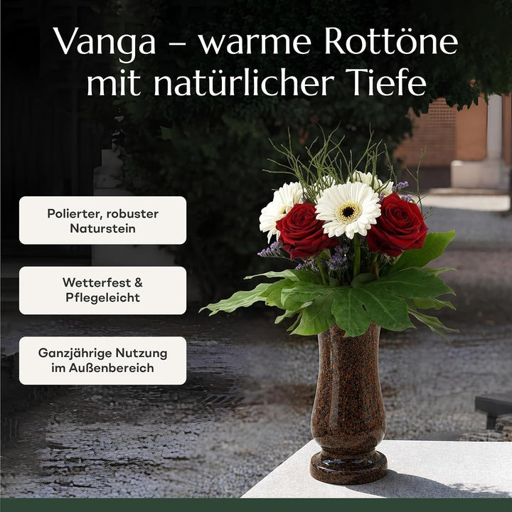 designgrab Taille-medium Grabvase aus Granit
