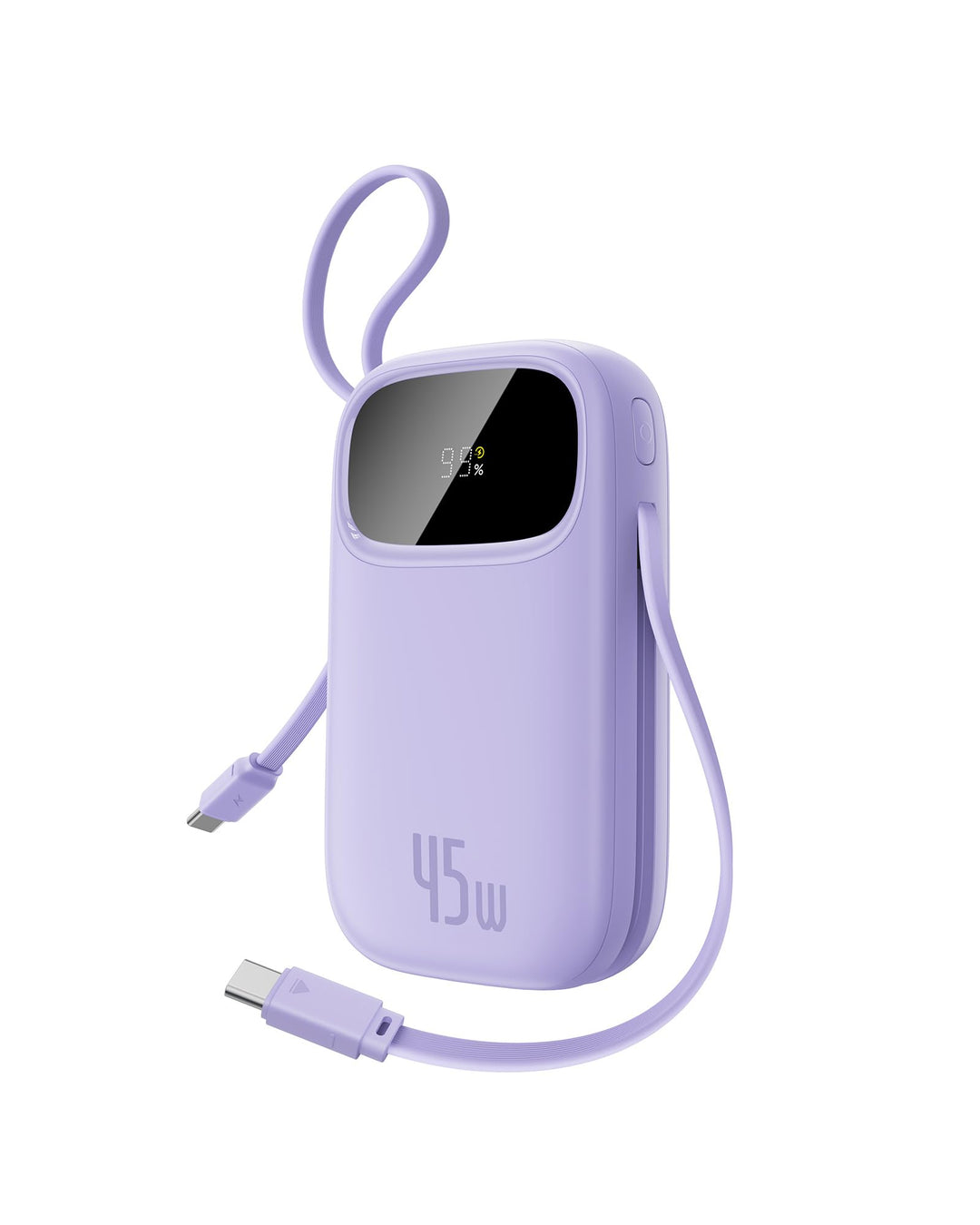 Baseus Powerbank 20000mAh 45W mit integriertem USB-C Kabel, QPow3 Power Bank PD3.0 QC4.0 Externe Han