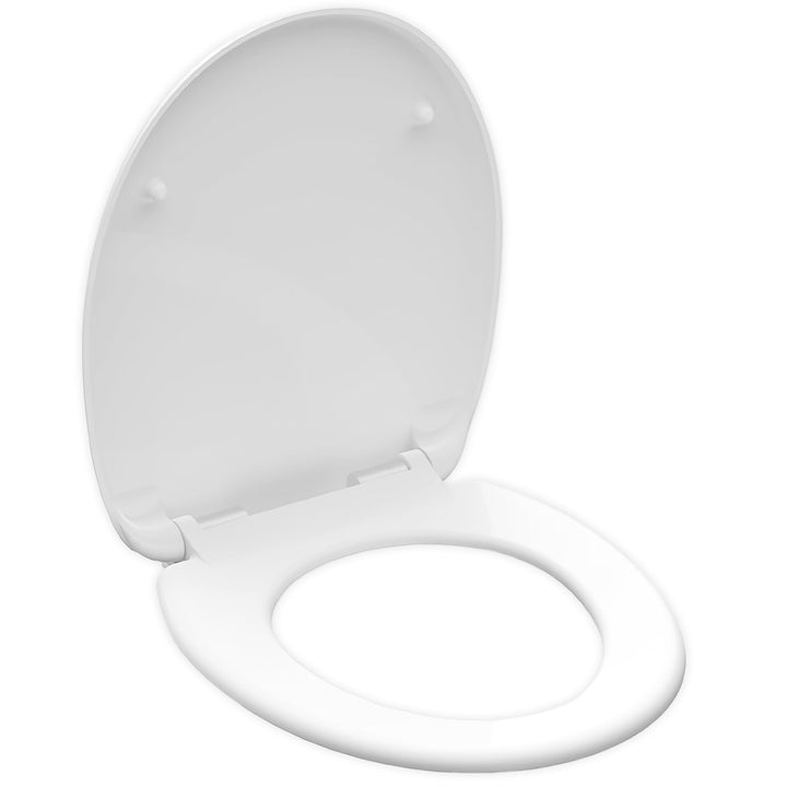 Toilettendeckel mit Absenkautomatik - WC Sitz mit Softclose, Schnellverschluss & Befestigung 12-20 c