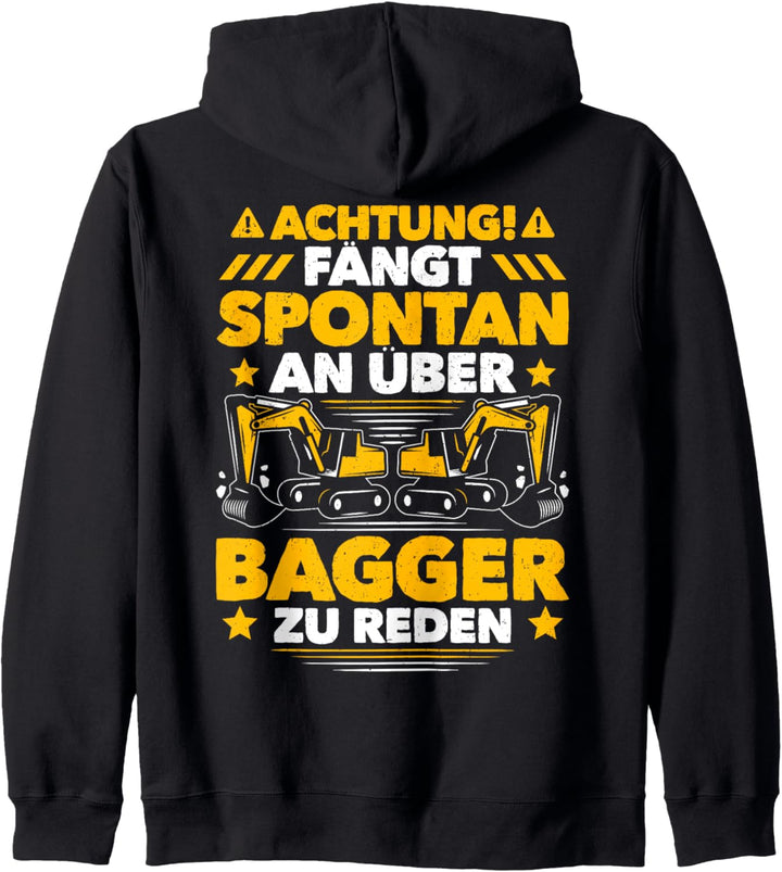 Baggerführer Spontan Über Bagger Reden Baggerfahrer Kapuzenjacke