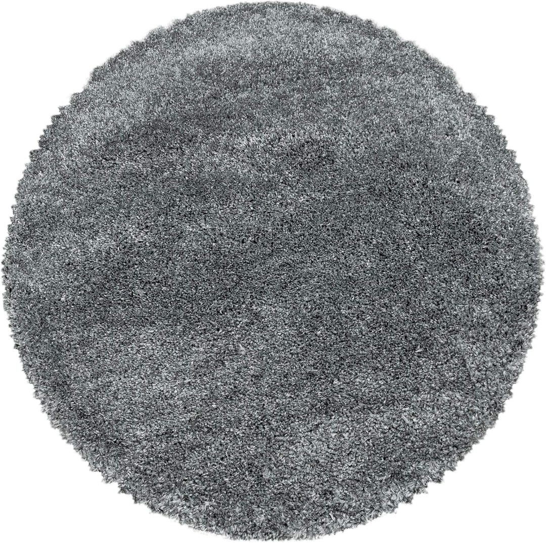 Hochflor Rund Teppich Wohnzimmer Einfarbig Schlafzimmer Esszimmer Flur Läufer Unicolor & Einfarbig W