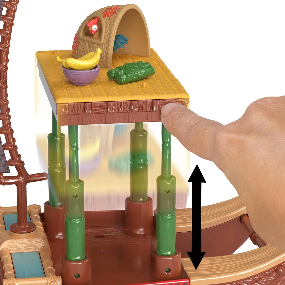 Mattel Disney Vaiana 2 Spielzeuge, Vaianas Abenteuerkanu-Spielset mit schwimmendem Kanu, kleiner Vai