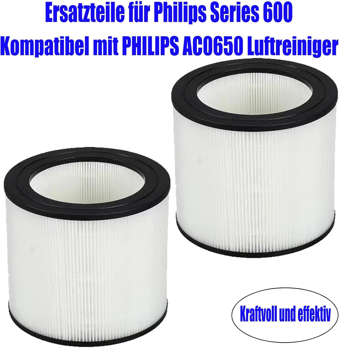 FY0611 Ersatzfilter für Philips Series 600 | FY0611/30 HEPA Filter kompatibel mit PHILIPS AC0650 AC0
