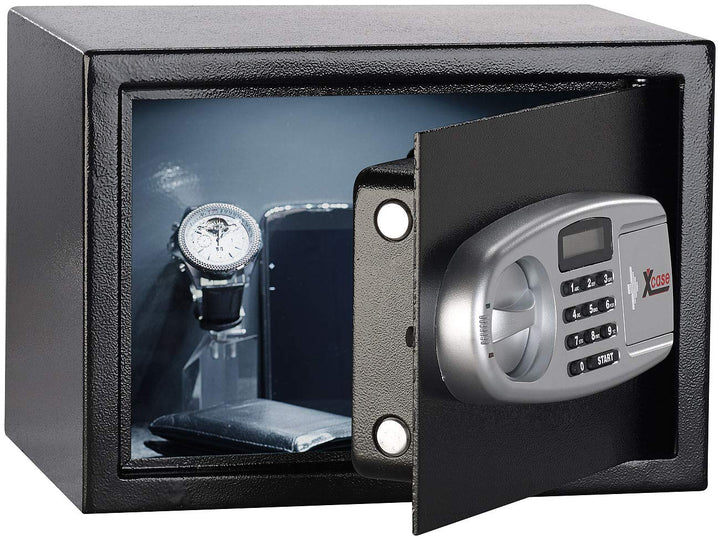 Xcase Wandtresor: Stahlsafe mit digitalem Code-Schloss und LCD-Display, 16 Liter (Schranktresor, Tre