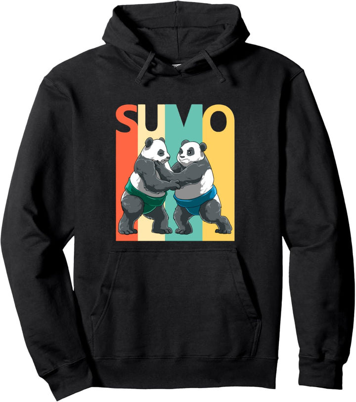 Lustige Sumo Panda Japan Pullover Hoodie