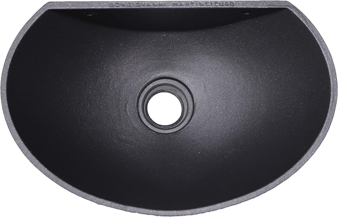 Wandbrunnen Modell Luna Farbe Gusseisen mit Wasserhahn Modell 303L aus poliertem Messing für Haus un