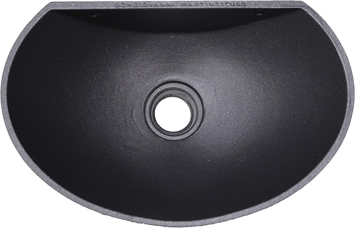 Wandbrunnen Modell Luna Farbe Gusseisen mit Wasserhahn Modell 303L aus poliertem Messing für Haus un