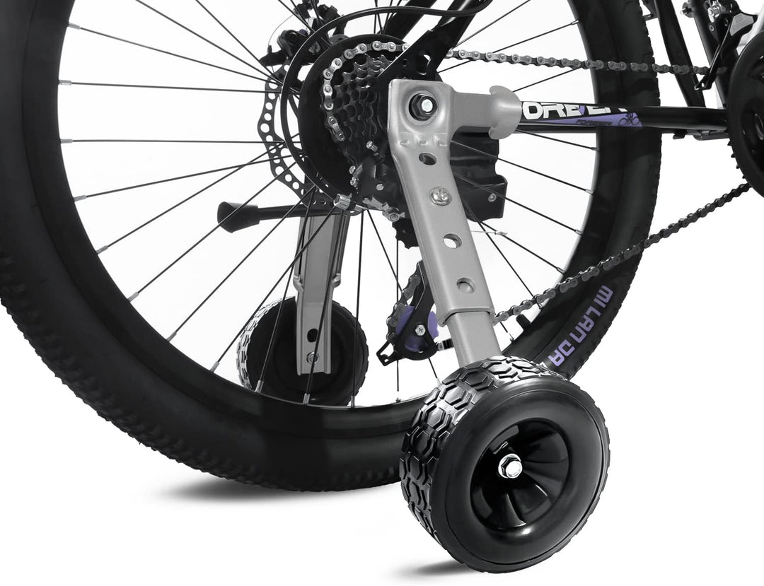 MOSHAY Roll Over Bild zu Zoom in Fahrrad Training Räder passt 16 18 20 22 24 Zoll Kinder variable Fa