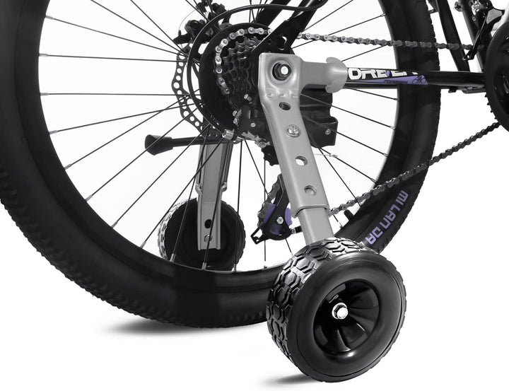 MOSHAY Roll Over Bild zu Zoom in Fahrrad Training Räder passt 16 18 20 22 24 Zoll Kinder variable Fa