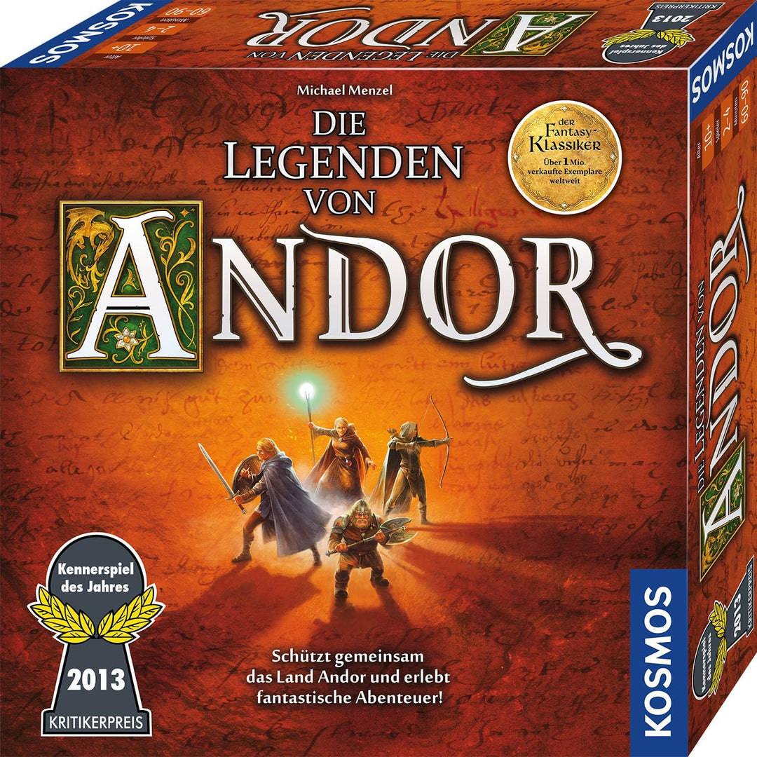 Kosmos 691745 - Die Legenden von Andor, Das Grundspiel, Kennerspiel des Jahres 2013, kooperatives Fa