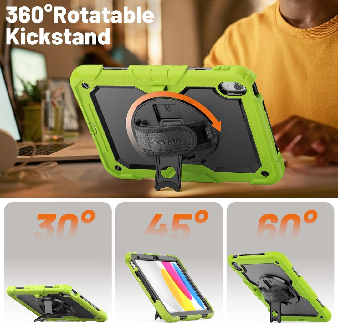 SEYMAC Hülle für iPad (A16) 11./10. Generation 11/10,9 Zoll 2025/2022, Stossfeste für iPad 10 Genera