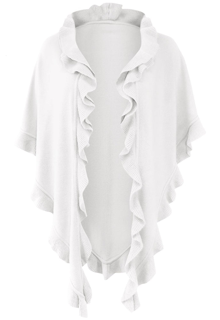 Poncho Cape Trachtentuch Umhang Stola Schultertuch Trachten-Tuch Damen Strickponcho Tracht Strick Tr