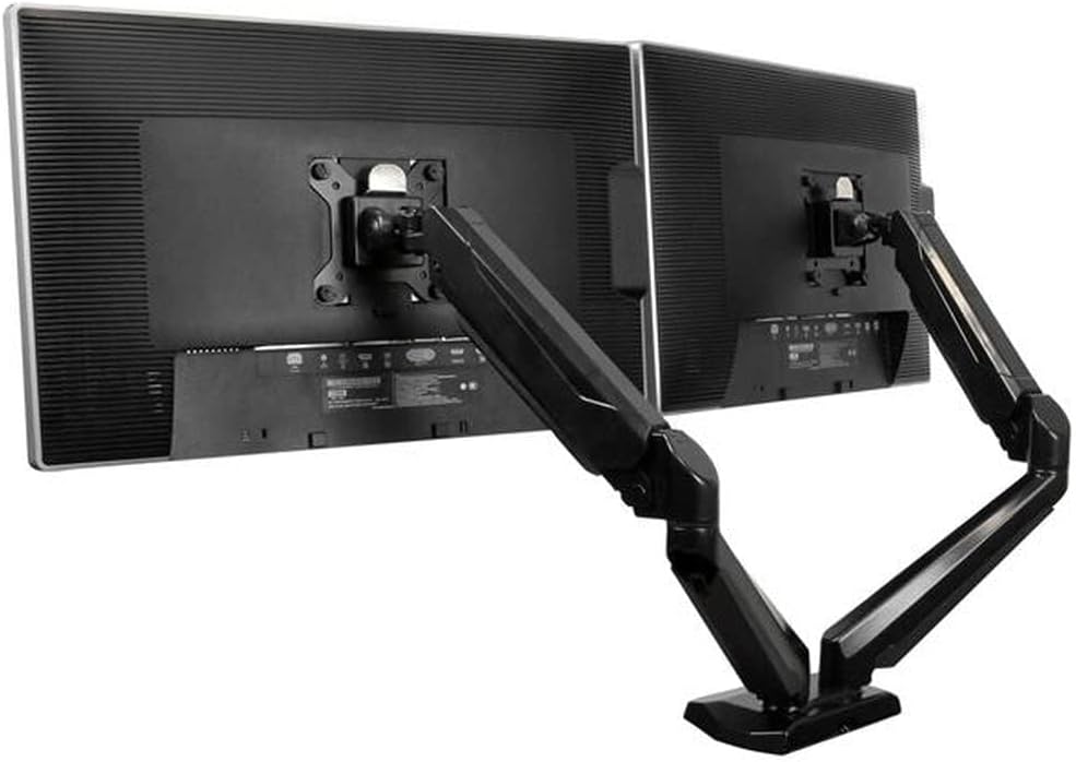 StarTech.com Dual Monitor Halterung mit eingebautem 2 Port USB und Audio Passthrough Fixation bureau