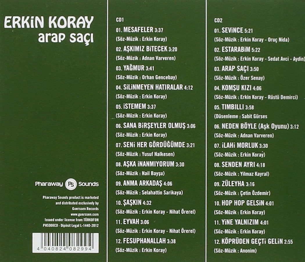 Erkin Koray - Arap Saçi, Audio-CD