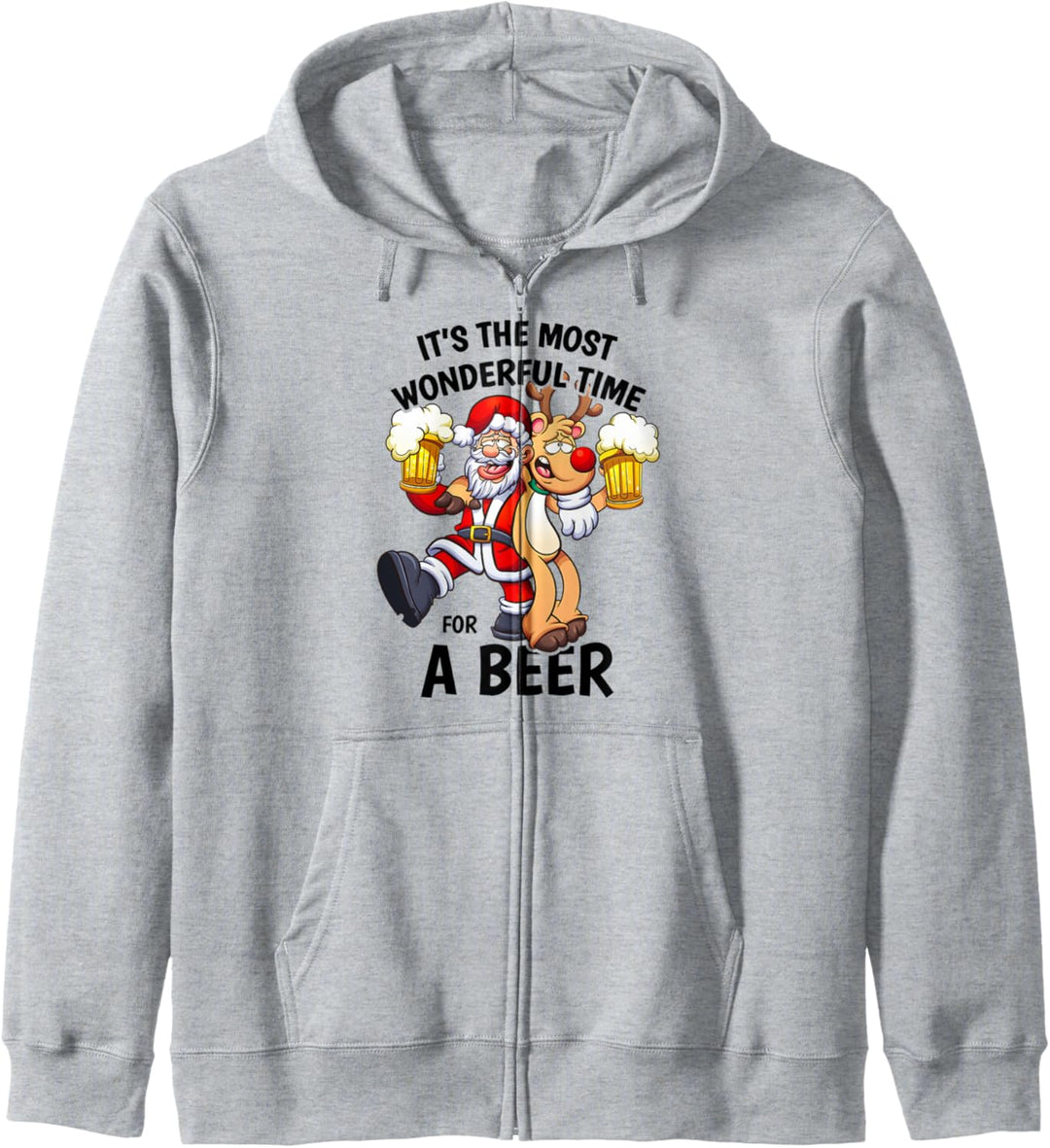 It's The Most Wonderful Time For A Beer Weihnachten Witziges Kapuzenjacke