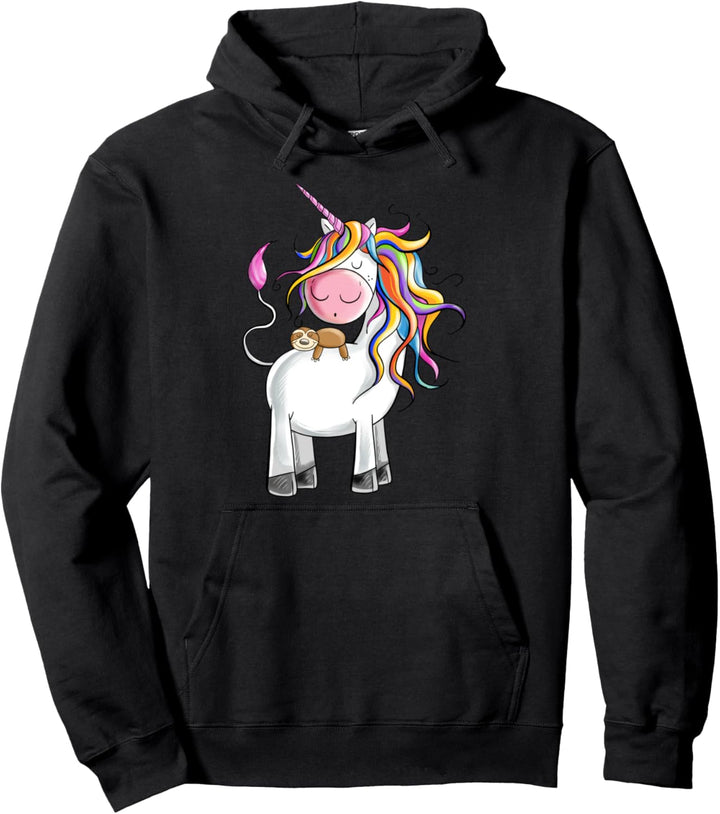 Einhorn Faultier Team I Unicorn Fun I Fantasy Einhörner Pullover Hoodie