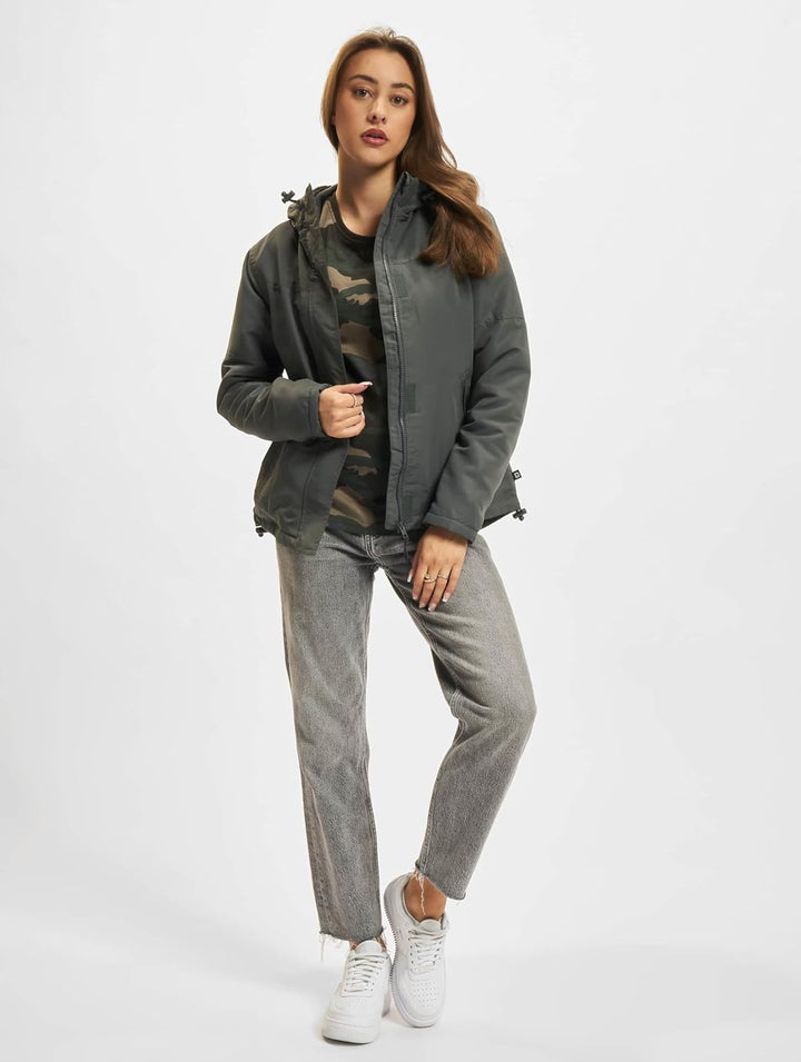 Brandit Damen Zipper Ladies Windbreaker frontzip, Anthrazit