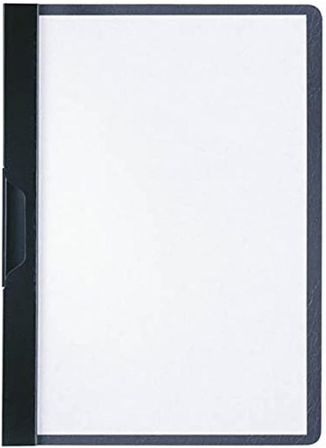 Durable Klemm-Mappe Duraclip A5, Hartfolie, bis 30 Blatt A5, schwarz, 25er Packung, 221701 DIN A5, D
