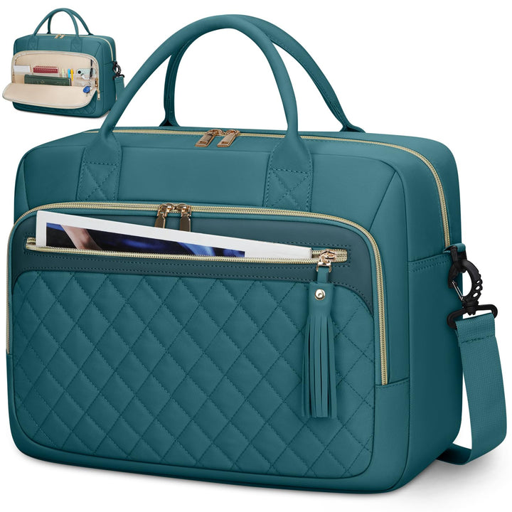 RAINSMORE Laptoptasche Damen 17,3 Zoll Laptop Aktentasche Wasserdichte | Arbeitstasche Lehrertasche