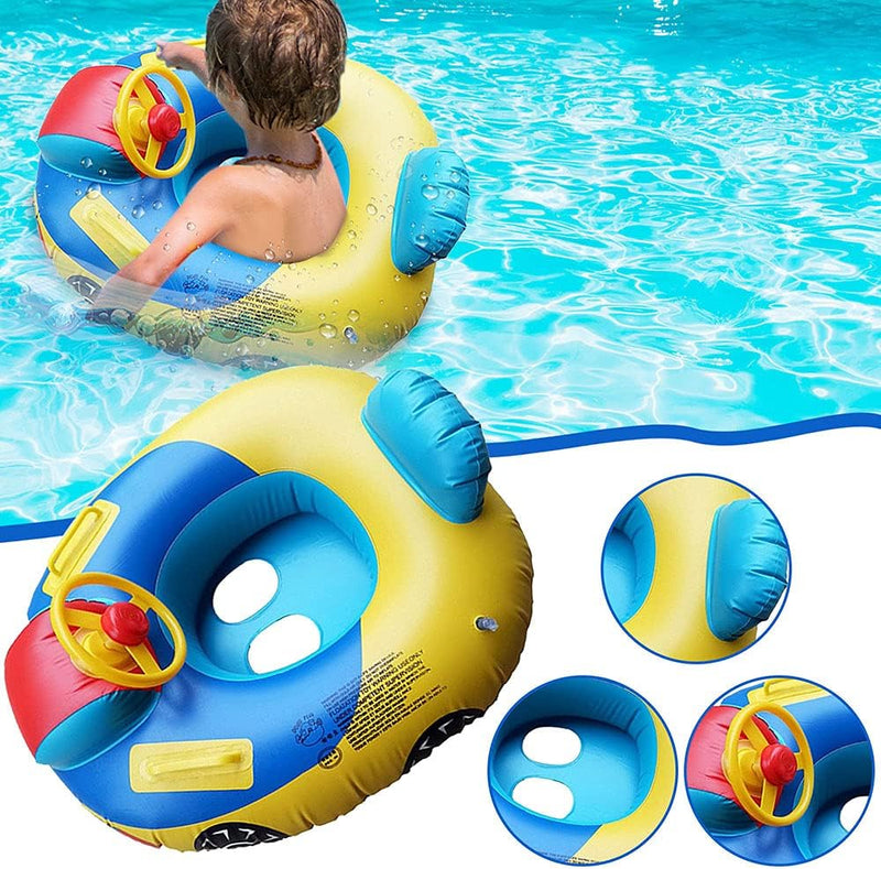 Aufblasbarer Schwimmring für Kleinkinder, für Kinder, niedliches Auto, Baby, sicherer Sitz, Schwimmr