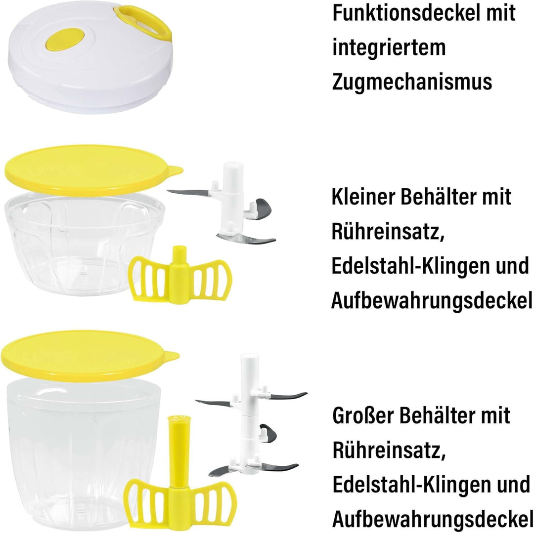 STONELINE Küchenhelfer-Set: Gemüseschneider & Multizerkleinerer – Vielseitiger Küchenhelfer für Obst