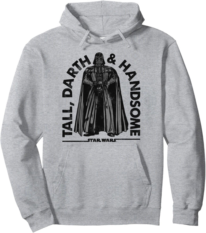Star Wars Darth Vader Darth & Handsome Text Portrait Pullover Hoodie