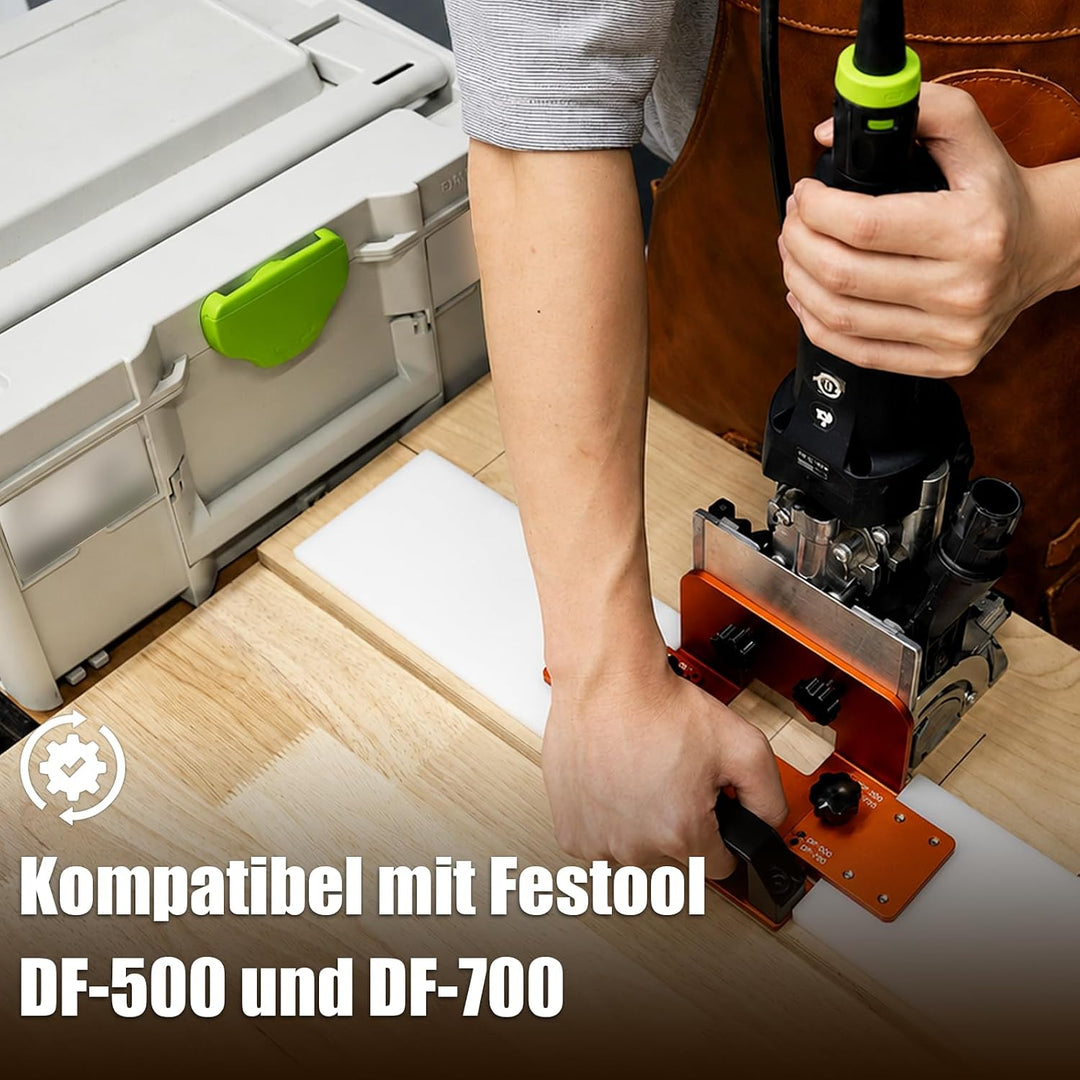 SpeTool Aluminium-Domino-Auflage, kompatibel mit Festool Domino DF-500 und DF-700