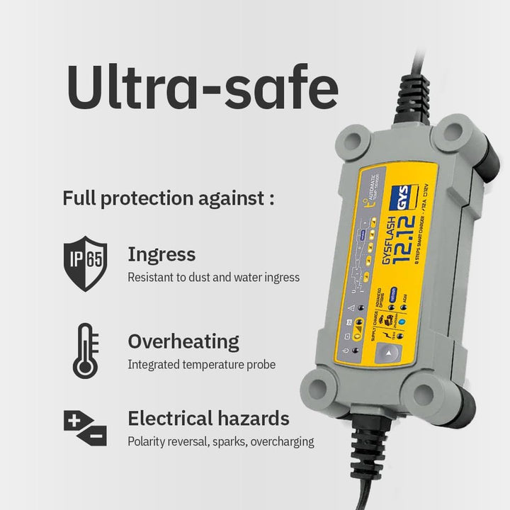 GYS GYSFLASH 12.12 029392 Automatikladegerät 12 V 12 A
