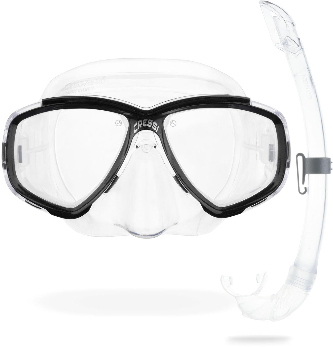 Cressi Perla - Unisex Erwachsene Schnorchelmaske oder Schnorchelset Perla Maske + Schnorchel Mexico,