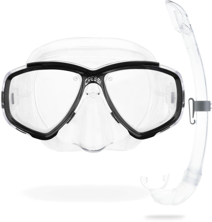 Cressi Perla - Unisex Erwachsene Schnorchelmaske oder Schnorchelset Perla Maske + Schnorchel Mexico,