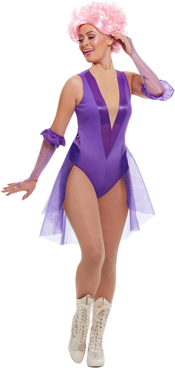 Trapeze Artist Costume, Purple (XS) XS - UK Size 04-06 Violett, XS - UK Size 04-06 Violett