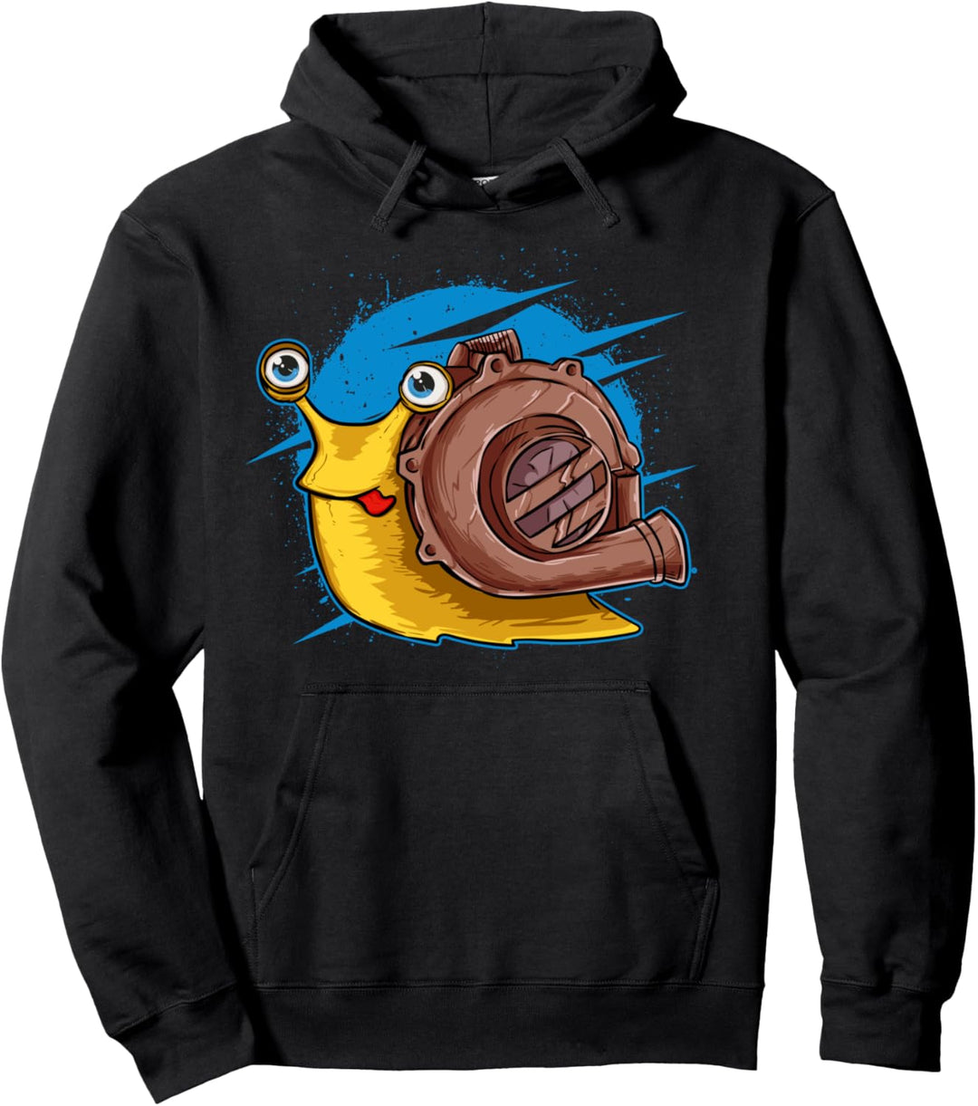 Turbo Snail Funny Boost Car Engine Steam Punk Style Gift Pullover Hoodie