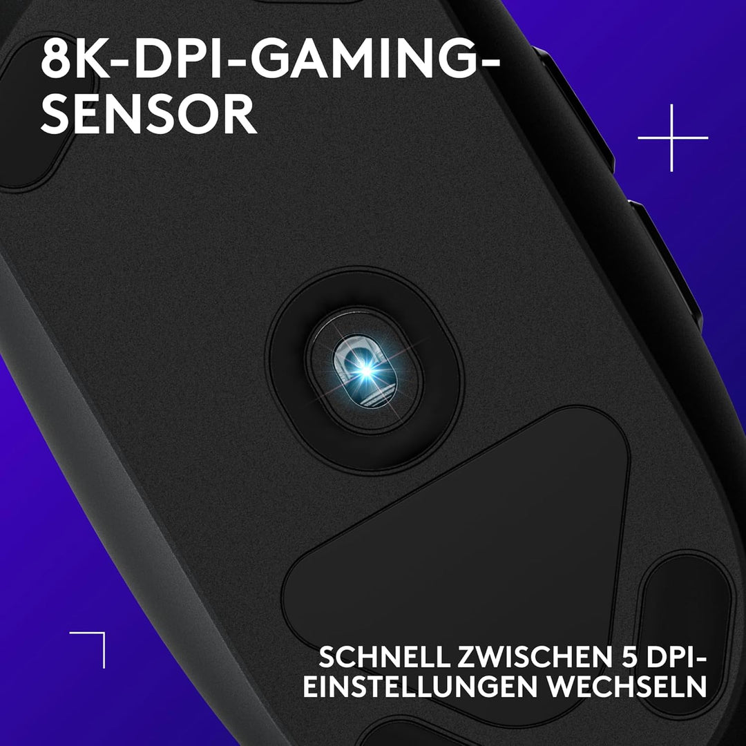 Logitech G203 Gaming-Maus mit anpassbarer LIGHTSYNC RGB-Beleuchtung, 6 programmierbare Tasten, spiel