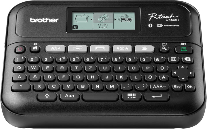 Brother PT-D460BT Beschriftungsgerät für das Homeoffice und Büro (für 3, 5 bis 18 mm breite TZE-Schr