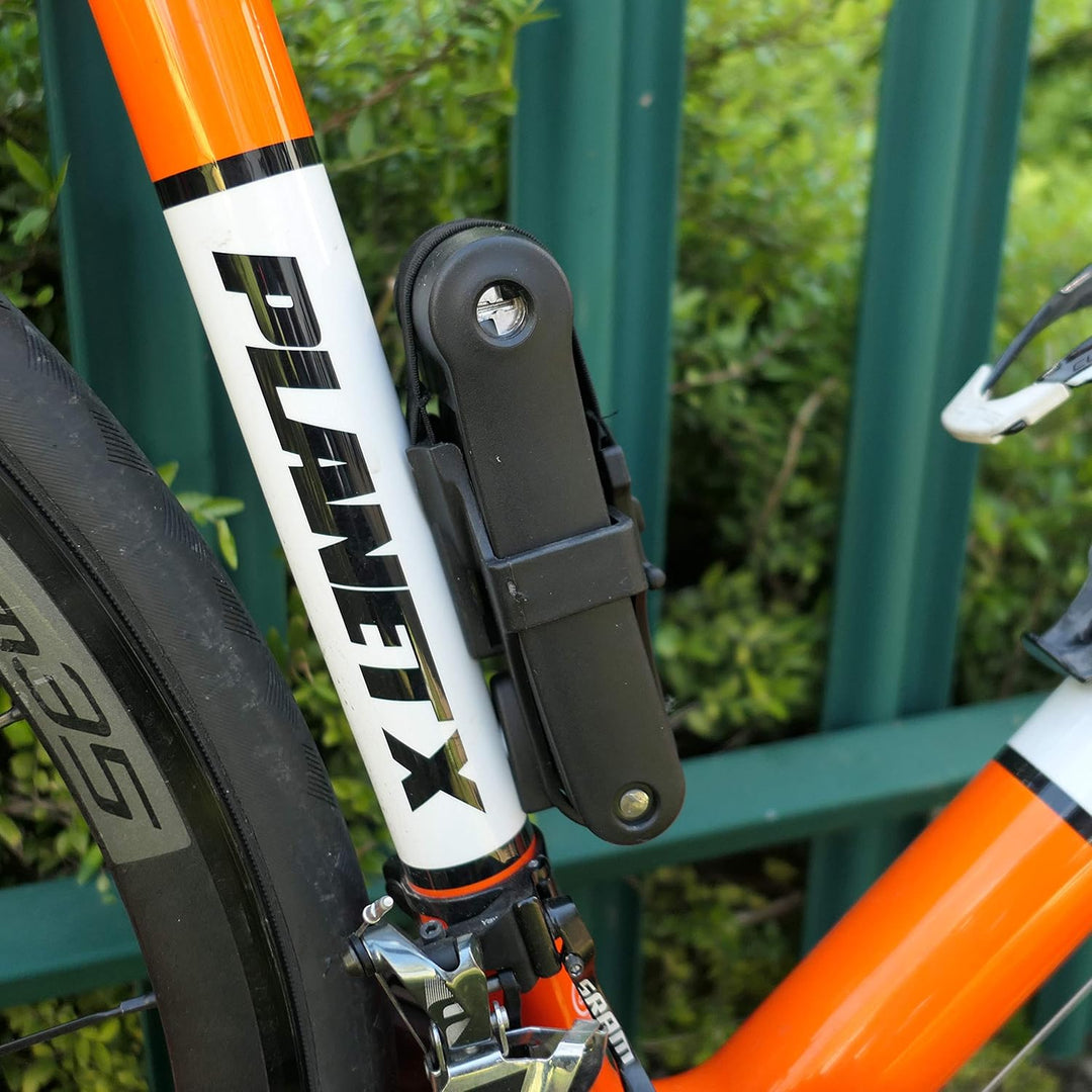 Burg Wachter Fahrradschloss aus gehärtetem Stahl, leicht, faltbar, 80 cm, schwarz