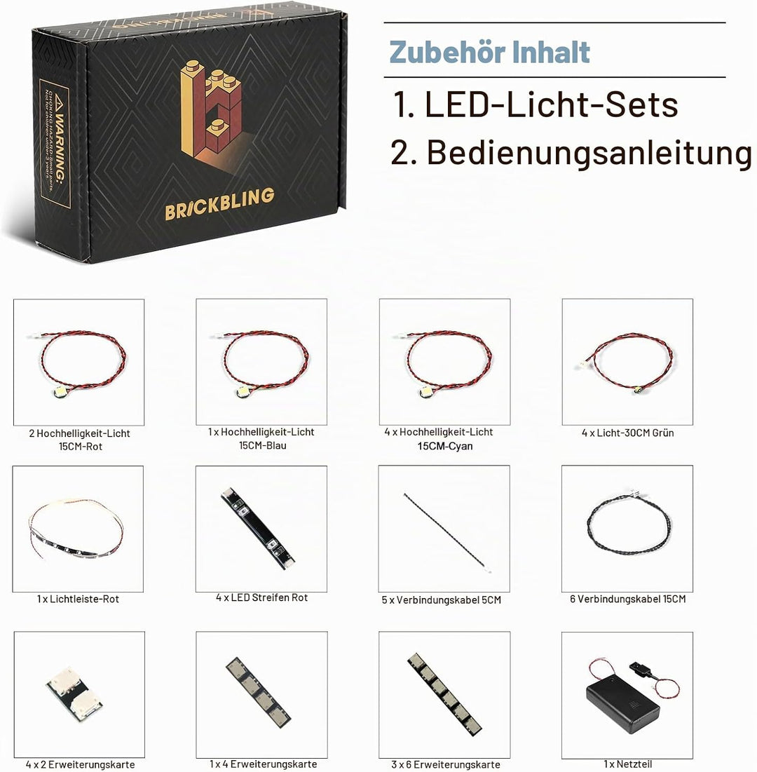 Led Licht Set Kompatibel mit Lego 75382 TIE Interceptor (Kein Modell), Dekorationsbeleuchtungsset Co