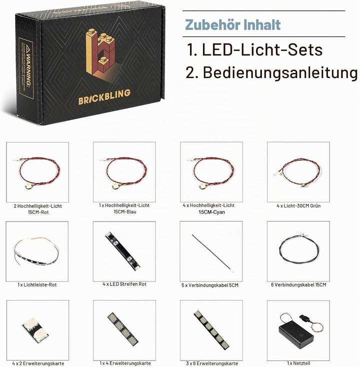 Led Licht Set Kompatibel mit Lego 75382 TIE Interceptor (Kein Modell), Dekorationsbeleuchtungsset Co
