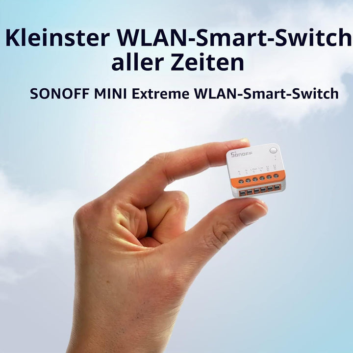 SONOFF 2PCS MINIR4 Smart Wlan Schalter, WiFi Schalter mit Timing-Funktion, Relay Split Mode, 2.4G Wi