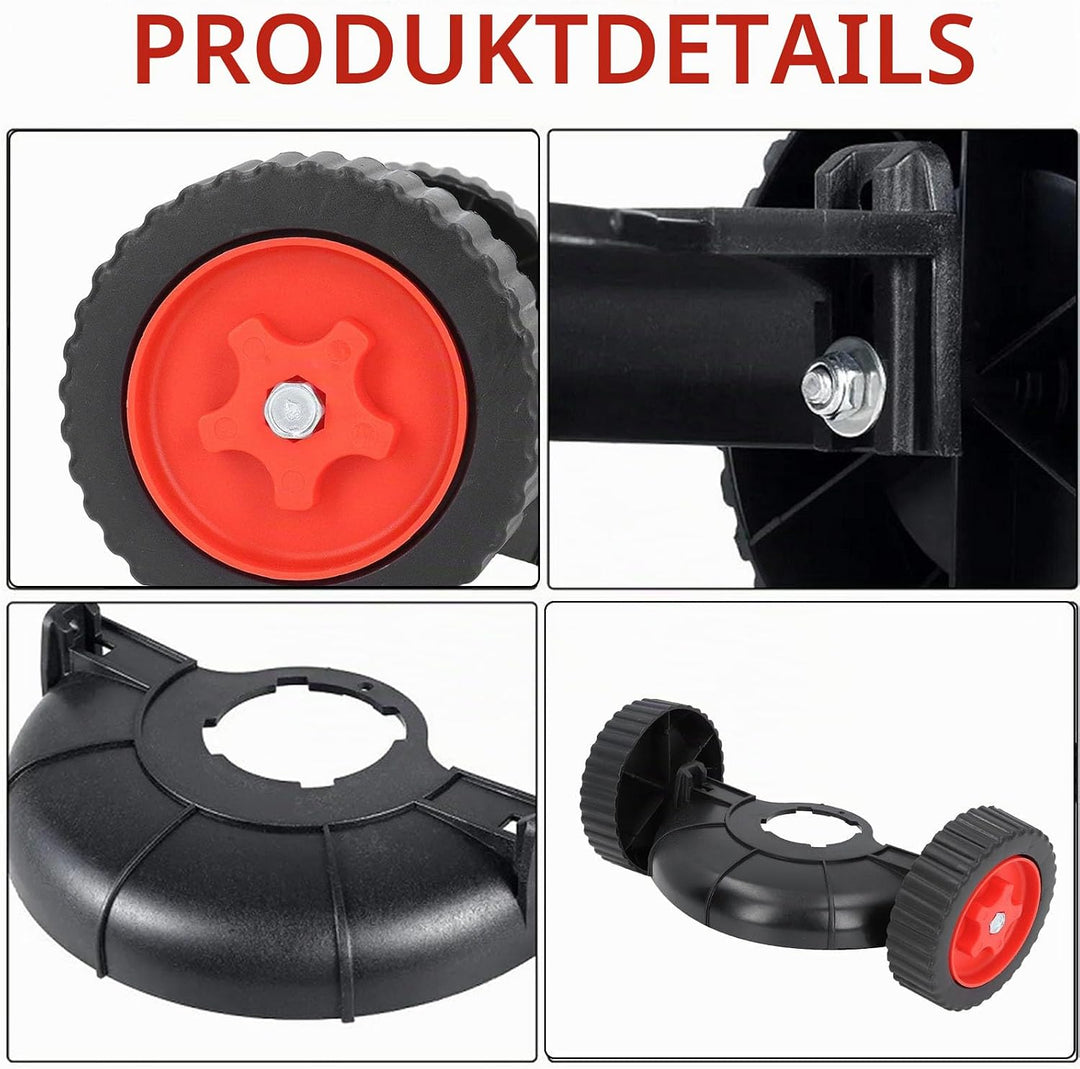 Trimmer-Stützrad, Leichtes Rasentrimmer-Rad-Aufsatz, Hilfsräder, Höhenverstellbares Trimmer-Rad, Ers