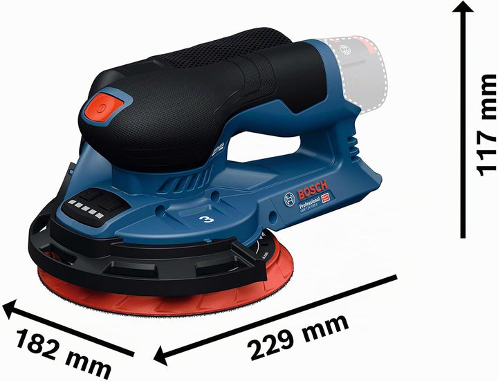 Bosch Professional 12V Akku-Exzenterschleifer GEX 12V-150-3 (inkl. Schleifteller, Schleifblatt, Schu